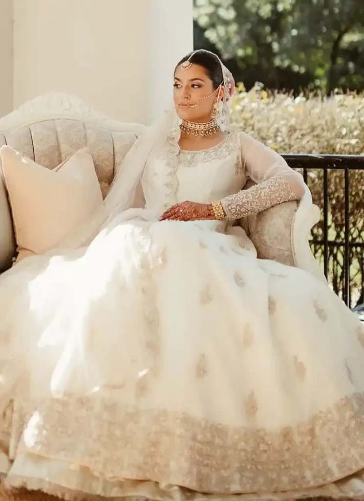 White Bridal Pakistani Dress Video
