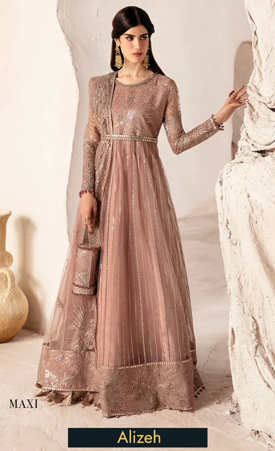 Pakistani Peplum Frock For Wedding Guests