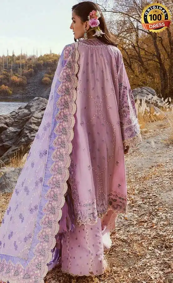 Asim Jofa lilac shalwar kameez for wedding guests from the Chamkeeli collection