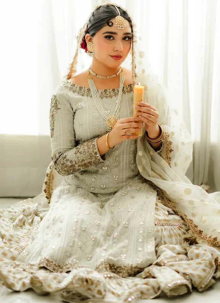 Light Grey Bridal Gharara Video
