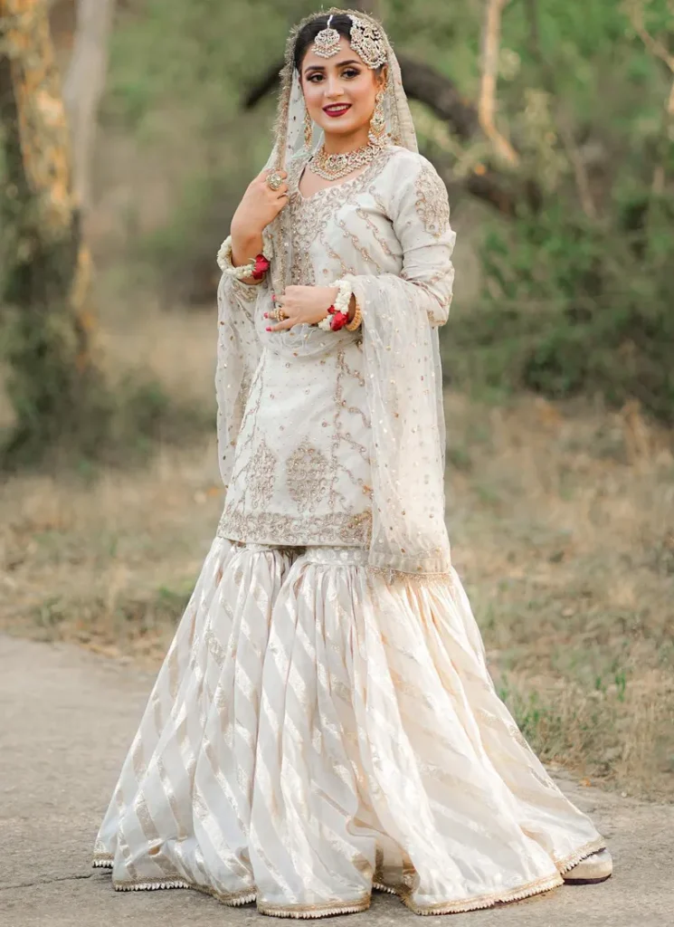 Ivory Bridal Gharara Video