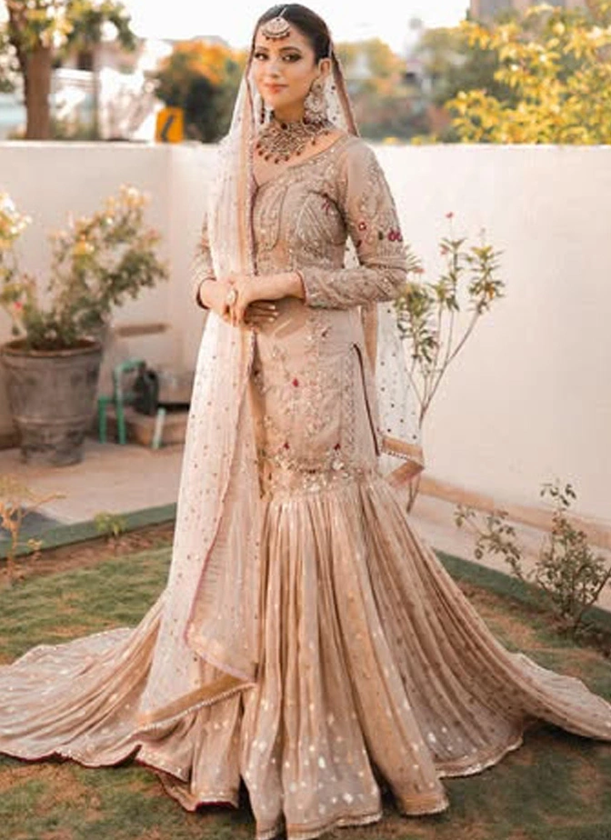 Light Brown Bridal Gharara Video