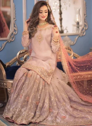 Lilac Bridal Gharara