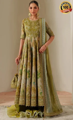 Modest Green Dress For Wedding Guests (1)