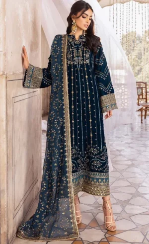 Blue Colour Salwar Kameez For Wedding Guestssss (4)