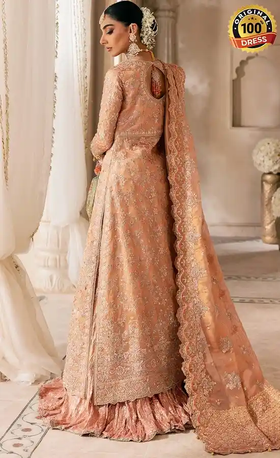 Embroidered gold maxi dress for wedding guests from the Luxury Wedding Collection