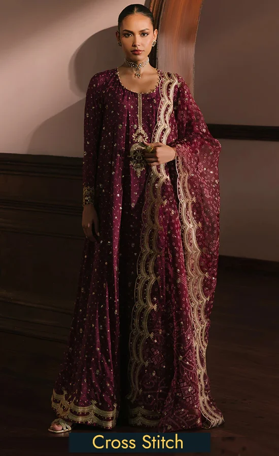 Embroidered SILK - Radiant Orchid Embroidered SILK - Radiant Orchid