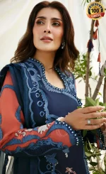 Buy Navy Blue Salwar Kameez For Wedding Guests (2)