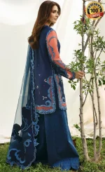 Buy Navy Blue Salwar Kameez For Wedding Guests (3)