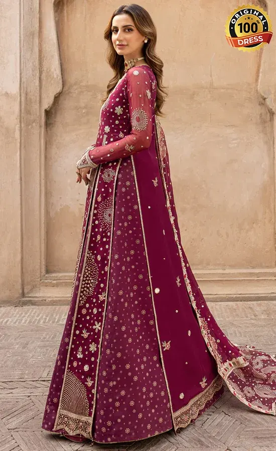Lehenga in Pink Color​ For Wedding Guests