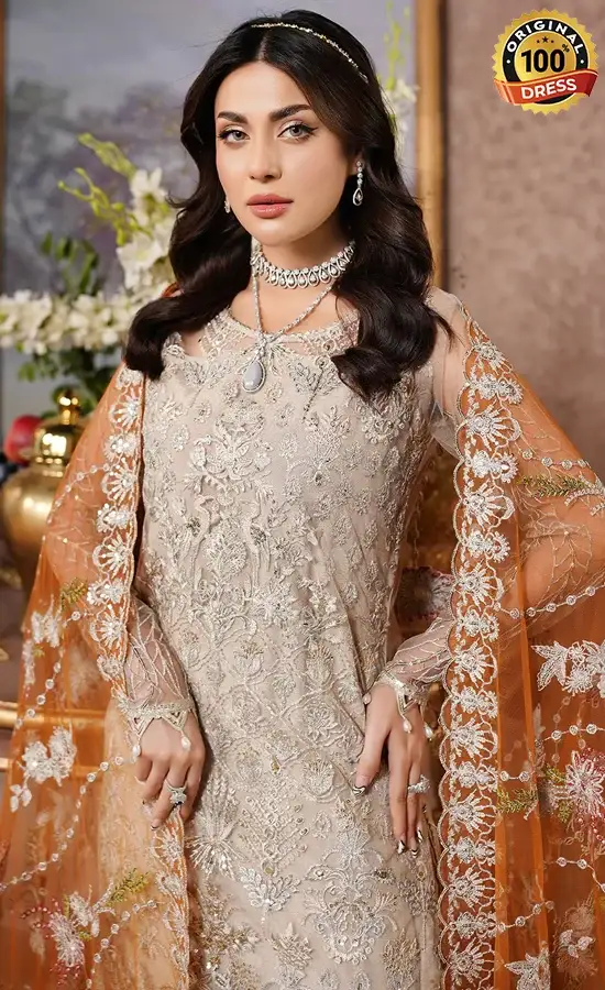 Brown Colour Sharara​ For Wedding Guests