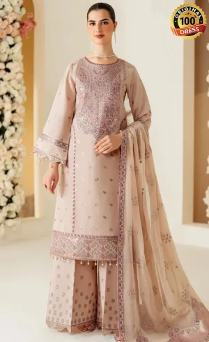 Embroidered-Raw-Silk-AF-RS-08-Taffy