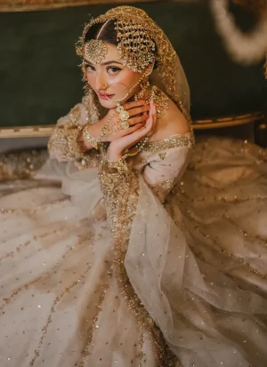 Ivory Gold Bridal Gown