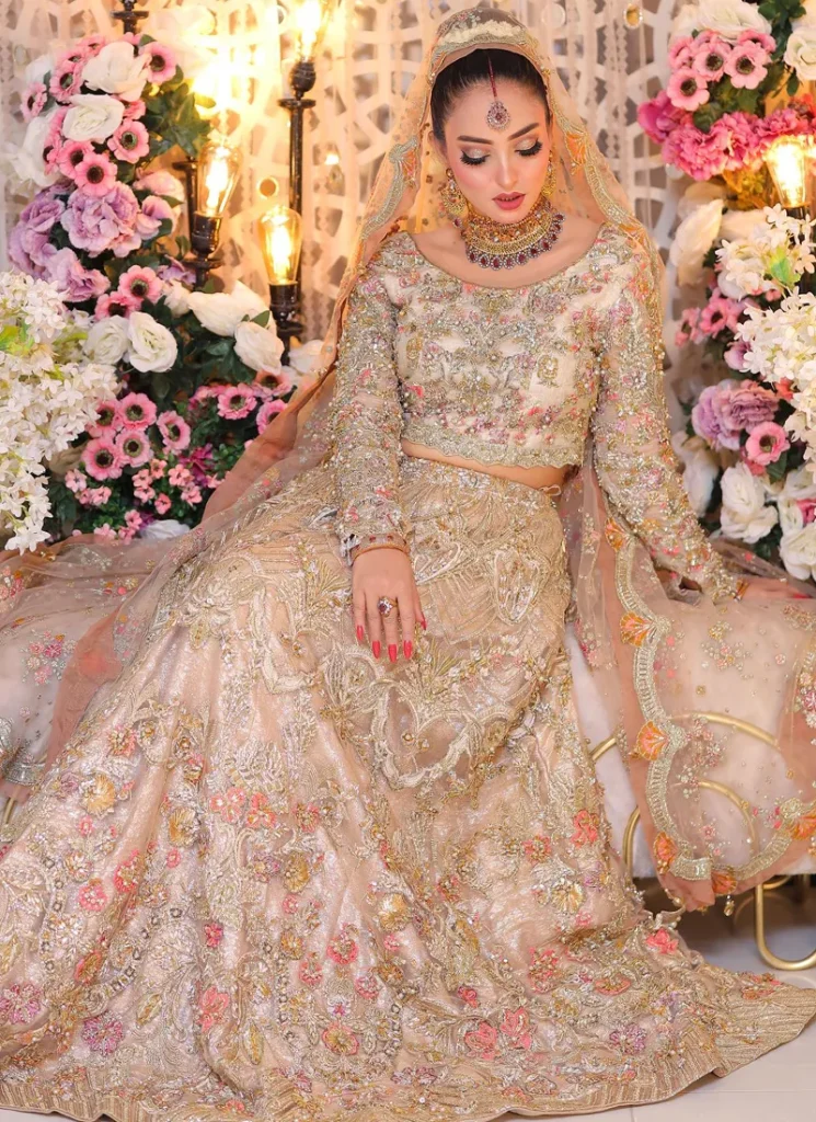 Multicolor Bridal Lehenga with Ivory Base Video