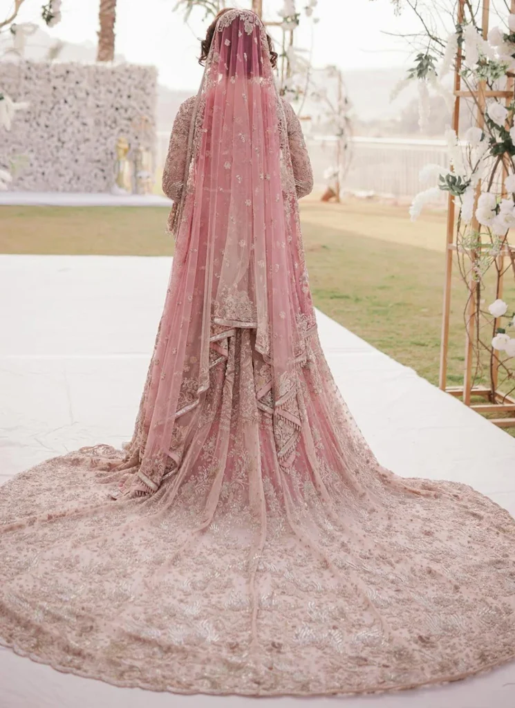 Pink Lehenga Gown with Embellished Belt Video
