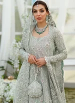 Aqua Bridal Frock with Lehenga Video
