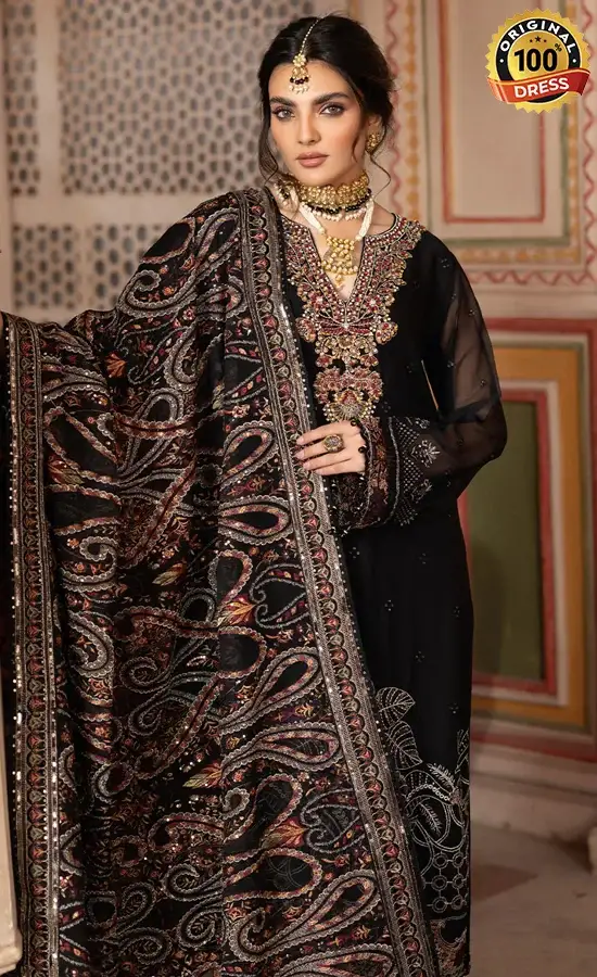 Embroidered Chiffon - T-304