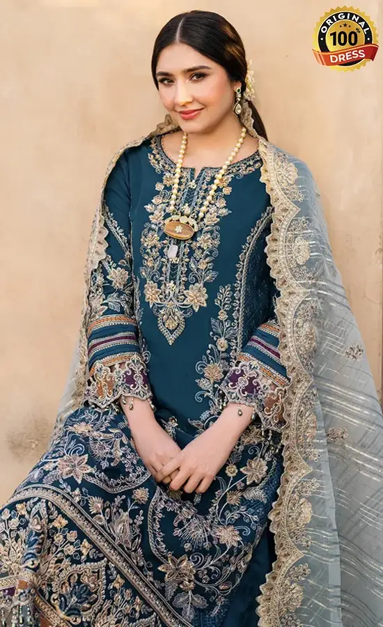 Embroidered Organza - I-223 Neelam