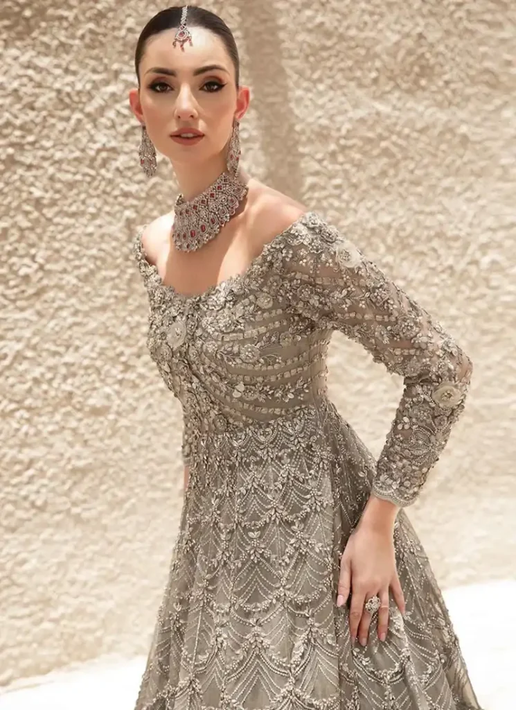Grey Silver Bridal Maxi Video