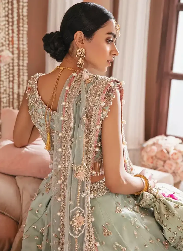 Mint Green Nikkah Lehenga Video