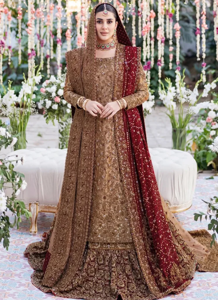 Rust Bridal Lehenga with Two Dupattas Video