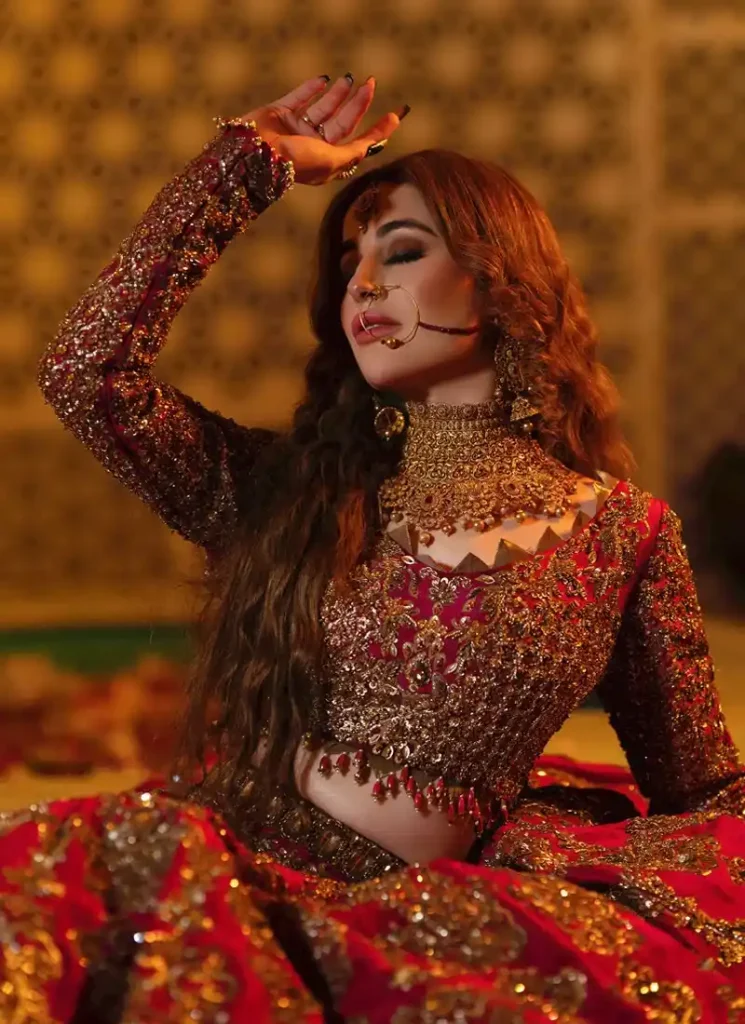 Burgundy Nikkah Lehenga Video
