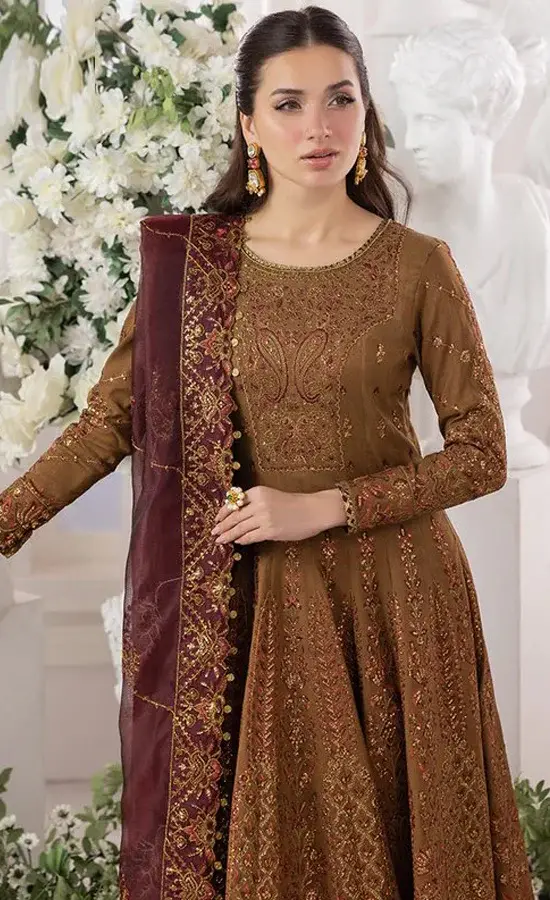 Embroidered Raw Silk - AJIZL13 (4)
