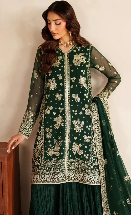 Green Anarkali Suit For Wedding Guestsss (4)