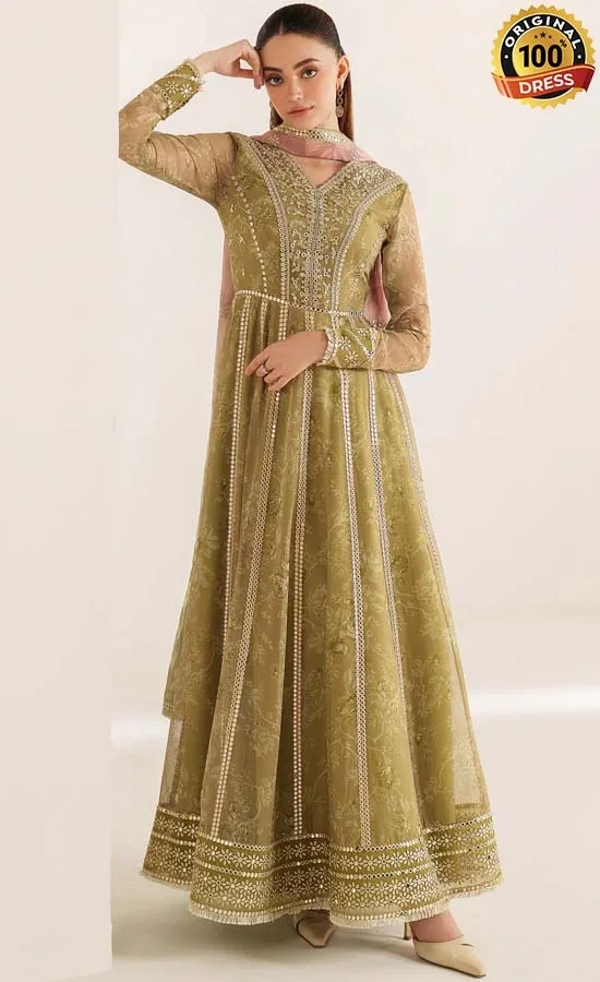 Embroidered Chiffon UC-3089 Dress (3) Embroidered Chiffon UC-3089 Dress (3)