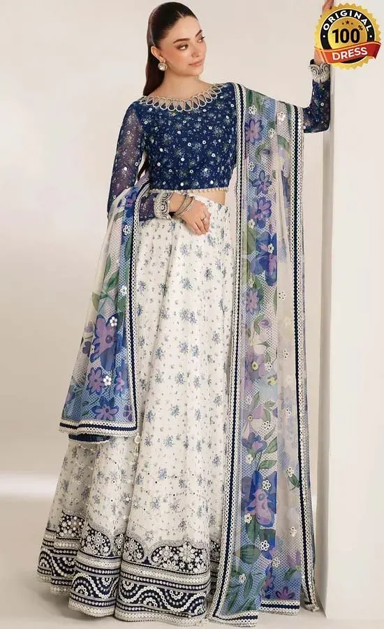 Embroidered Chiffon UC-3106 Dress (4) Embroidered Chiffon UC-3106 Dress (4)