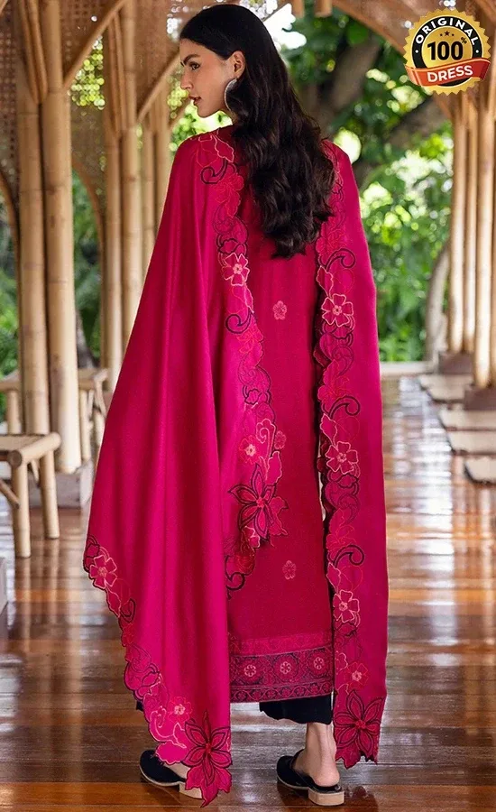 Embroidered Karandi Darling Bloom Dress (3)