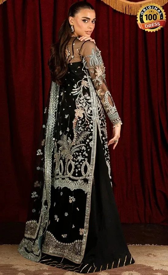 Embroidered Net Malika Dress (4)