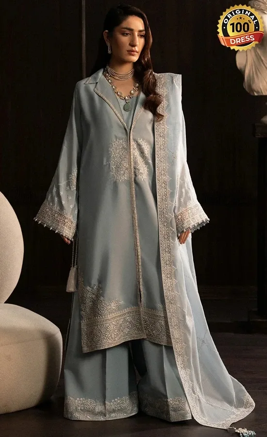 Embroidered Tussar Silk VOL 1 LOOK 05 Dress (4) Embroidered Tussar Silk VOL 1 LOOK 05 Dress (4)
