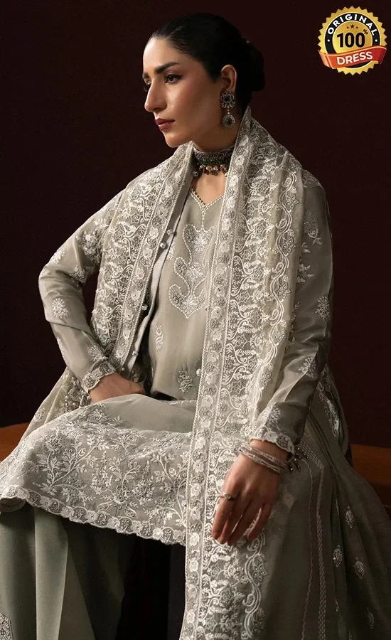 Embroidered Tussar Silk VOL 1 LOOK 06 Dress (2)