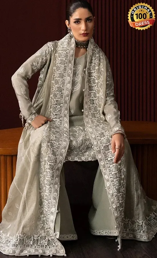 Embroidered Tussar Silk VOL 1 LOOK 06 Dress (4)