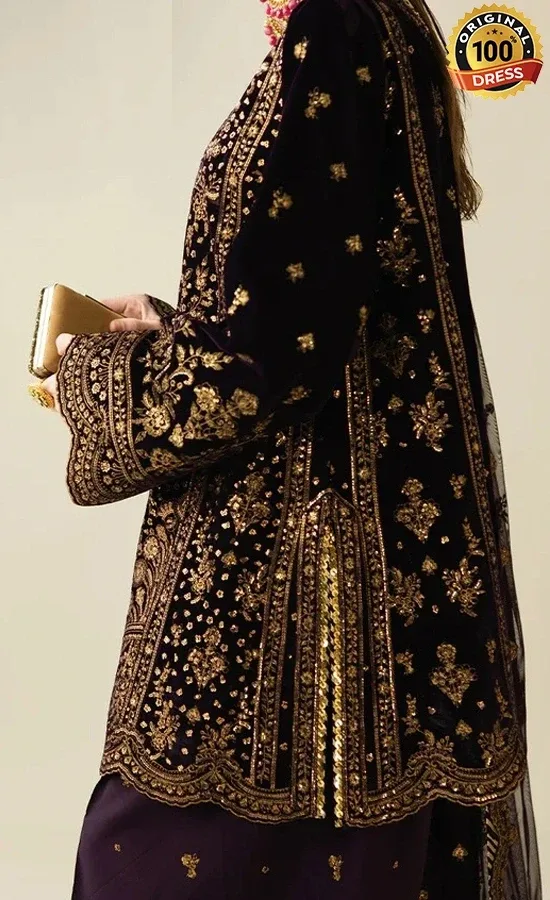 Embroidered Velvet AJULM-02 (2)