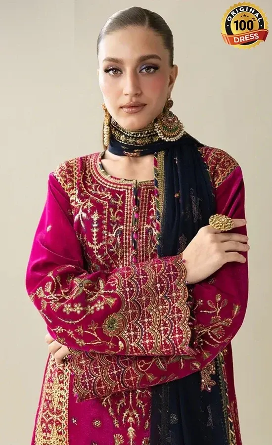 Embroidered Velvet AJULM-03 (4)
