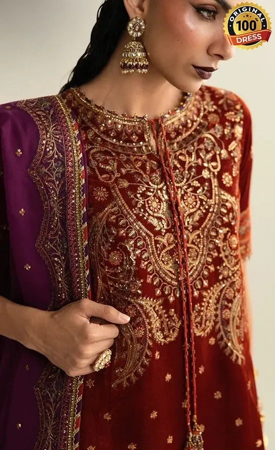 Embroidered Velvet AJULM 08 (3)