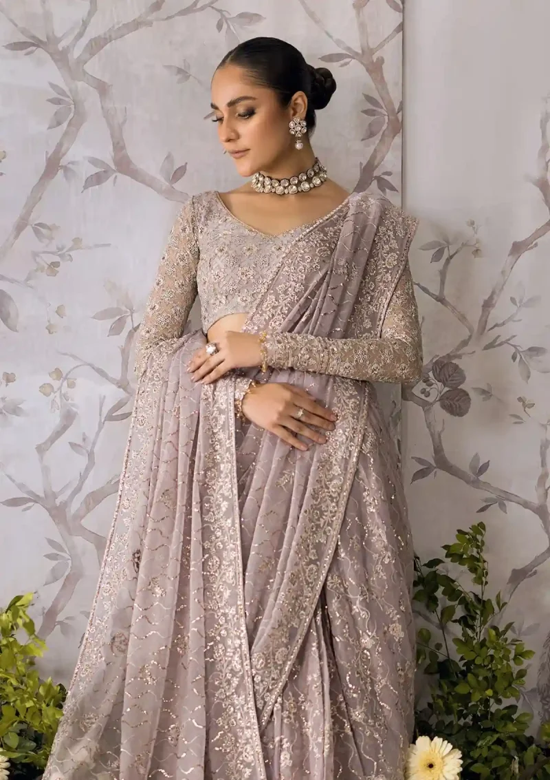 Lilac Saree For Wedding Guestsss (2)