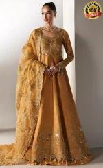 Orange bridesmaid Gown For Wedding Guests (4)