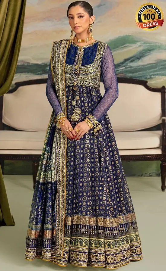 Aik Atelier Embroidered Organza LADY LOOK 02 Dress (1) Aik Atelier Embroidered Organza LADY LOOK 02 Dress (1)