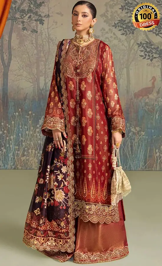 Aik Atelier Embroidered Organza LADY LOOK 05 Dress (1) Aik Atelier Embroidered Organza LADY LOOK 05 Dress (1)