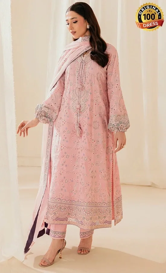 Aik Atelier Embroidered Organza B2603B Dress (4)