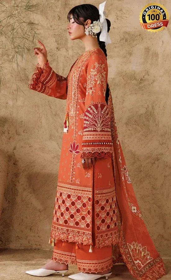 Akbar Aslam Embroidered Lawn Alpine Dress (1)