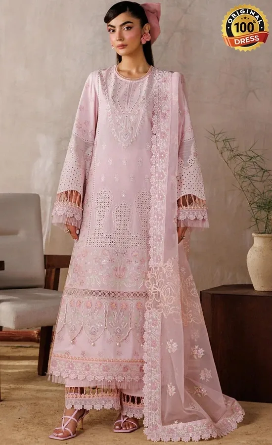 Akbar Aslam Embroidered Lawn Porcelain Dress (2) Akbar Aslam Embroidered Lawn Porcelain Dress (2)