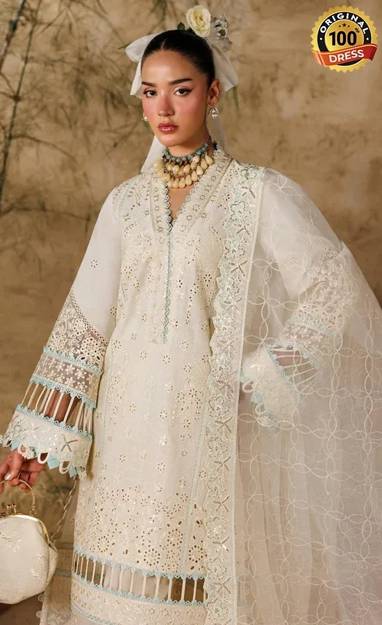 Akbar Aslam Embroidered Lawn Sylvan Dress (3)