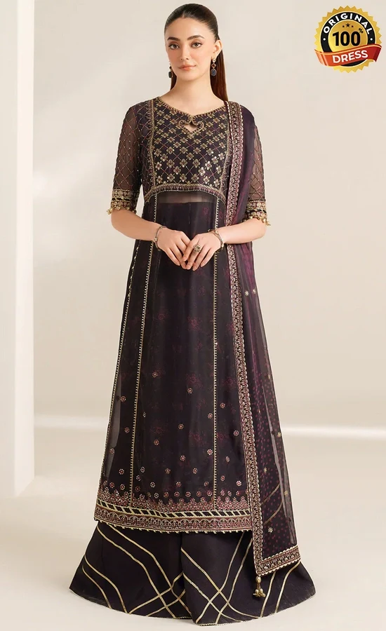 Embroidered Chiffon UC-3111 Dress (1)