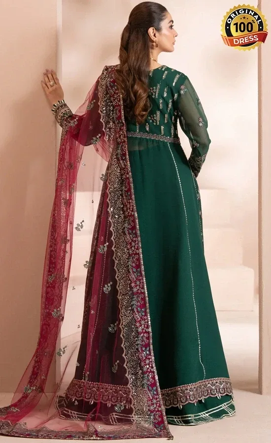 Jazmin Embroidered Chiffon Lazeh Dress (3)