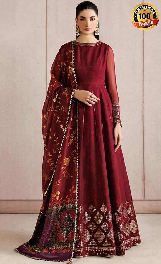 Jazmin Embroidered Chiffon UC-3118 Dress (3)