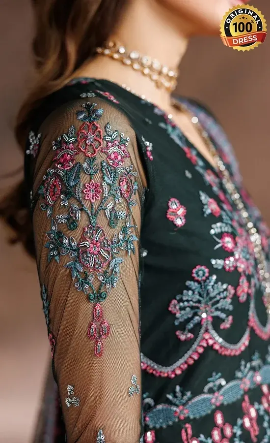 Zarif PK Emberoidered Net ZYR-PARWAN-03 Dress (2)